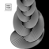 zwart en wit elegant circulaires patroon ontwerp abstract achtergrond. vector