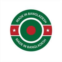 gemaakt in Bangladesh vector vertrouwen insigne logo ontwerp. gemaakt in de Bangladesh logo