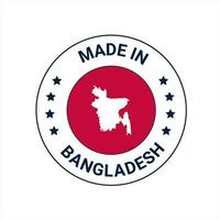 gemaakt in Bangladesh vector vertrouwen insigne logo ontwerp. gemaakt in de Bangladesh logo