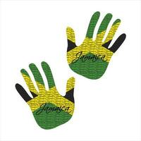 Jamaica vlag hand- vector