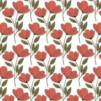 naadloos bloemen patroon. schattig retro texturen. bloemen en dots voor kleding stof, papier, verpakking ontwerp. vector