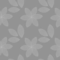 naadloos patroon, abstract meetkundig contour bloemen Aan een grijs achtergrond. afdrukken, achtergrond, textiel, behang, vector