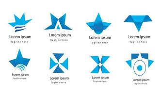 abstract logo verzameling set. logo ontwerp reeks vrij vector. vector