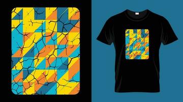 abstract kleurrijk vector modieus t-shirt ontwerp sjabloon
