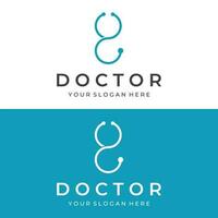dokter stethoscoop logo sjabloon ontwerp voor Gezondheid zorg met creatief idee. vector illustratie.