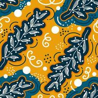 naadloos bloemen patroon in retro 90s stijl. schattig botanisch hedendaags patroon. modieus en wijnoogst grafiek voor mode, behang, omhulsel papier, achtergrond, afdrukken, kleding stof, textiel en kleding vector