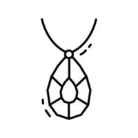 illustratie vector grafisch van de hanger ketting