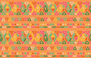 inheems ikat naadloos patroon. vector meetkundig tribal Afrikaanse Indisch traditioneel borduurwerk achtergrond. Boheems mode. etnisch kleding stof tapijt batik ornament chevron textiel decoratie behang