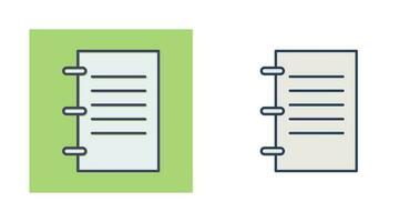 notebook vector pictogram