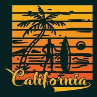 Californië vector t-shirt ontwerp