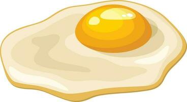 gebakken ei maaltijd, geïsoleerd achtergrond. vector