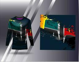 sport- Jersey en t-shirt sjabloon sport- ontwerp voor Amerikaans voetbal racing gaming Jersey vector