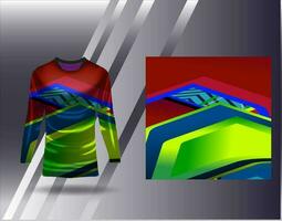 sport- Jersey en t-shirt sjabloon sport- ontwerp voor Amerikaans voetbal racing gaming Jersey vector