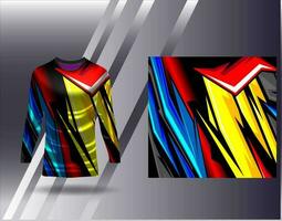 sport- Jersey en t-shirt sjabloon sport- ontwerp voor Amerikaans voetbal racing gaming Jersey vector