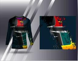 sport- Jersey en t-shirt sjabloon sport- ontwerp voor Amerikaans voetbal racing gaming Jersey vector