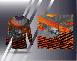 sport- Jersey en t-shirt sjabloon sport- ontwerp voor Amerikaans voetbal racing gaming Jersey vector