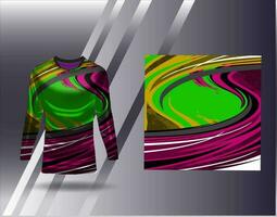 sport- Jersey en t-shirt sjabloon sport- ontwerp voor Amerikaans voetbal racing gaming Jersey vector