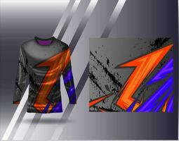 sport- Jersey en t-shirt sjabloon sport- ontwerp voor Amerikaans voetbal racing gaming Jersey vector