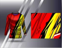 sport- Jersey en t-shirt sjabloon sport- ontwerp voor Amerikaans voetbal racing gaming Jersey vector