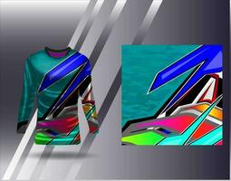 sport- Jersey en t-shirt sjabloon sport- ontwerp voor Amerikaans voetbal racing gaming Jersey vector