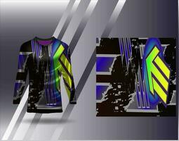 sport- Jersey en t-shirt sjabloon sport- ontwerp voor Amerikaans voetbal racing gaming Jersey vector