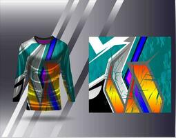 sport- Jersey en t-shirt sjabloon sport- ontwerp voor Amerikaans voetbal racing gaming Jersey vector