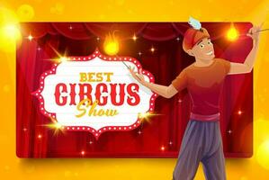 shapito circus tekenfilm brand eter performer Mens vector