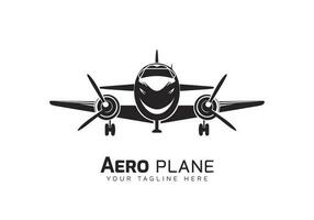 aero vlak of vliegtuig vliegend Jet met glimlach gezicht minimaal logo silhouet vector sjabloon