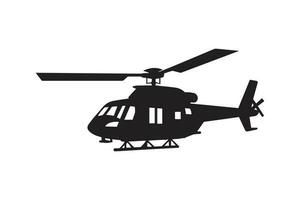 helikopter vliegend logo icoon silhouet vector sjabloon