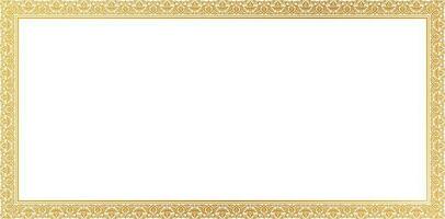 vector illustratie goud afbeelding kader sier- geïsoleerd wit achtergronden voor certificaat van voltooiing sjabloon, presentaties, gebruiker koppel advertenties, lay-outs, collages, plaats tekst van advertenties