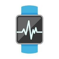 hartslag of pulse volgen toezicht houden op app Aan de slim telefoon vector