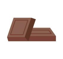 chocola zoet deel. gemakkelijk vector illustratie.