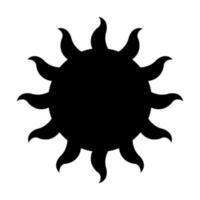 zon vector glyph icoon ontwerp