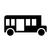 school- bus vector glyph icoon ontwerp