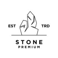steen logo icoon ontwerp illustratie vector