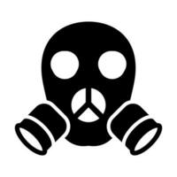 gas- masker vector glyph icoon ontwerp