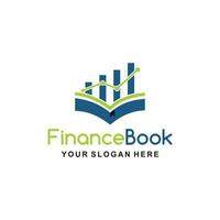 financiën boek logo symbool. financiën boek icoon. modern merk element teken. geschikt voor uw ontwerp nodig hebben, logo, illustratie, animatie, enz. vector