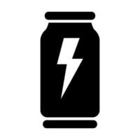 energie drinken vector glyph icoon ontwerp