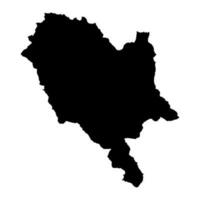 gjirokast provincie kaart, administratief onderverdelingen van albanië. vector illustratie.