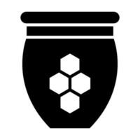 honing vector glyph icoon ontwerp