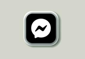 facebook boodschapper nieuw logo en icoon gedrukt Aan wit papier. facebook boodschapper sociaal media platform logo vector