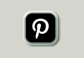 pinterest nieuw logo en icoon gedrukt Aan wit papier. pinterest sociaal media platform logo vector