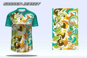 voetbal Jersey sport t-shirt ontwerp mockup voor Amerikaans voetbal club vector