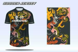 voetbal Jersey sport t-shirt ontwerp mockup voor Amerikaans voetbal club vector