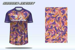 voetbal Jersey sport t-shirt ontwerp mockup voor Amerikaans voetbal club vector