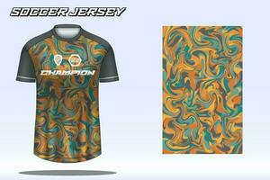 voetbal Jersey sport t-shirt ontwerp mockup voor Amerikaans voetbal club vector