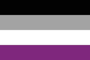 aseksueel trots vlag. Internationale aseksueel trots vlag vector
