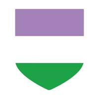 genderqueer trots vlag. lgbtq vlag vector