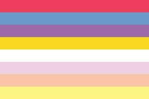 pangender trots vlag. lgbtq vlag vector