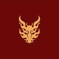 gemakkelijk draak logo vector